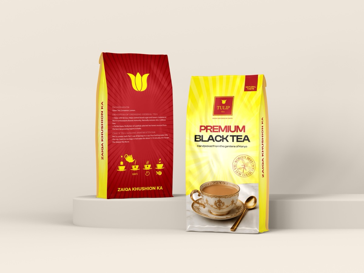 Tulip Tea, Packaging